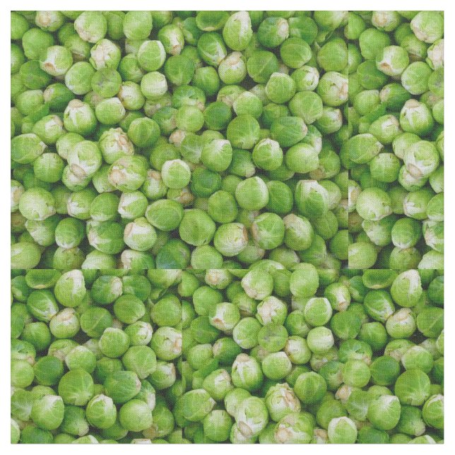 Green Brussels Kale Fabric (Close Up)