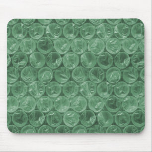 Green bubble wrap pattern mouse pad