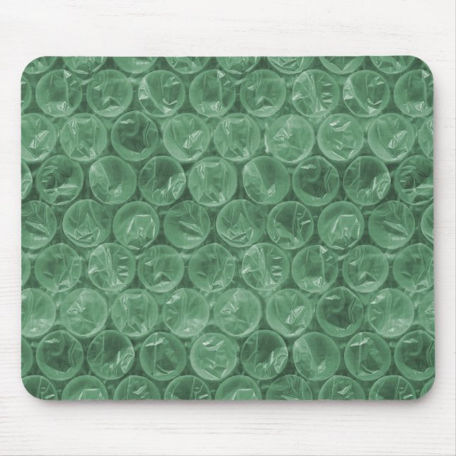Green bubble wrap pattern mouse pad (Front)