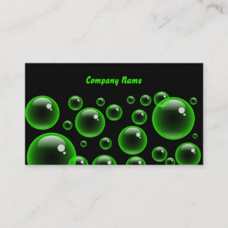 Green Bubbles, Company Name Business Card