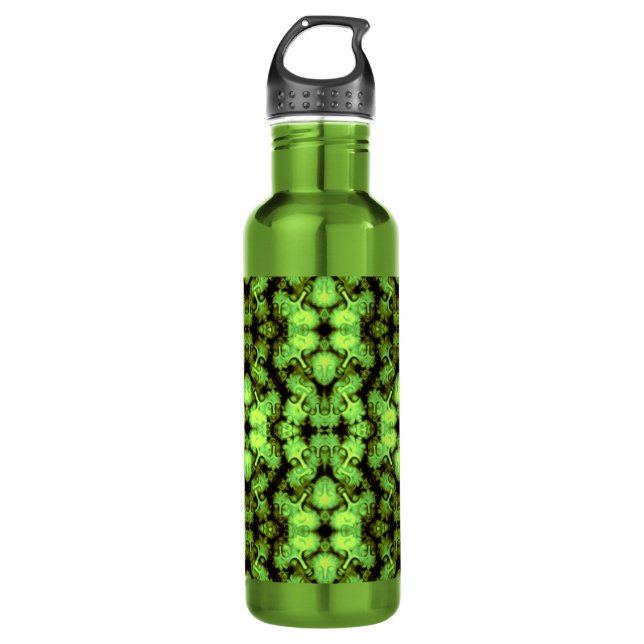 Green Buddha Kaleidoscope 710 Ml Water Bottle (Front)