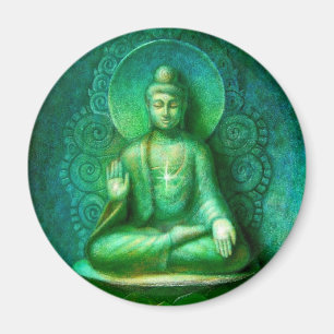 Green Buddha Magnet