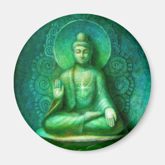 Green Buddha Magnet