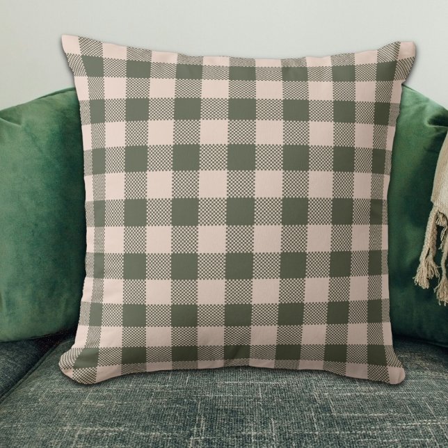 Green Buffalo Plaid Farmhouse Cushion (Creator Uploaded)