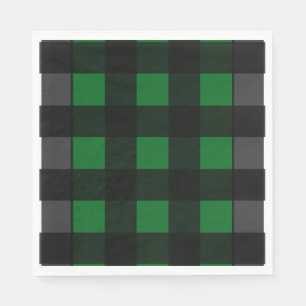 Green Buffalo Plaid Napkin