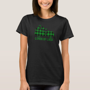 Green Buffalo Plaid Truck Load Of Luck St Patrick  T-Shirt