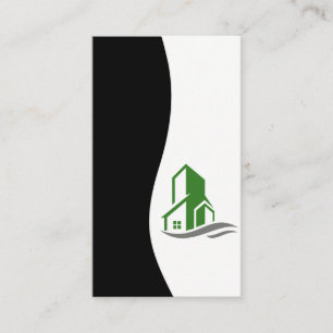Green Building Icon Business Card