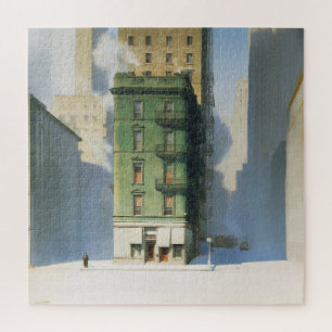 Green Building in New York Winter Jigsaw Puzzle
