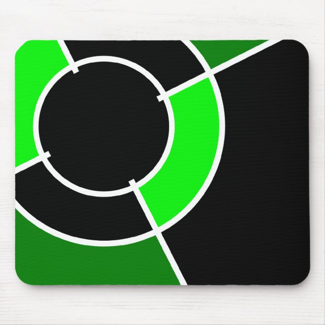 green bullseye mouse pad (Front)