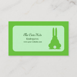 Green Bunny Business Card