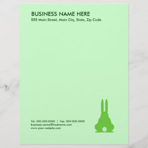 Green Bunny Customised Letterhead