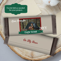 Green, Burgundy Eagle Scout Candy Bar Wrapper