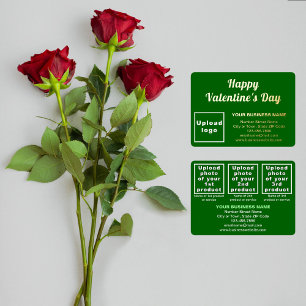 Green Business Brand on Valentine Rectangle