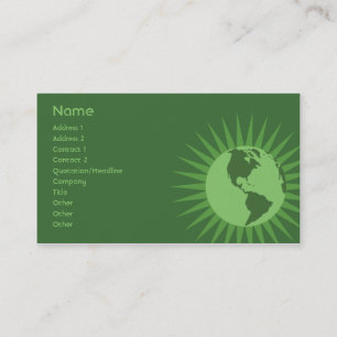 Green - Business Business Card