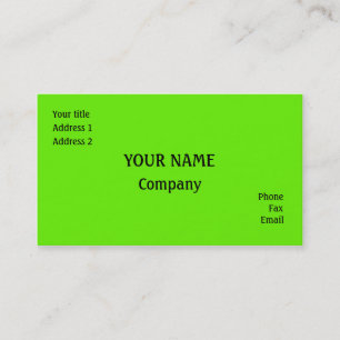 Green Business Card