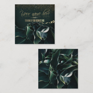 Green Business Card with Purine