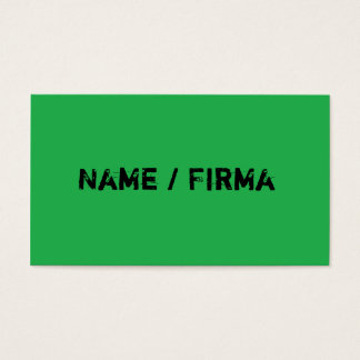 Green Business Cards