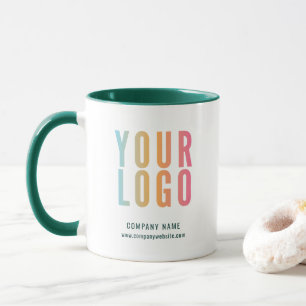 Green Business Logo Custom Promotional Mug