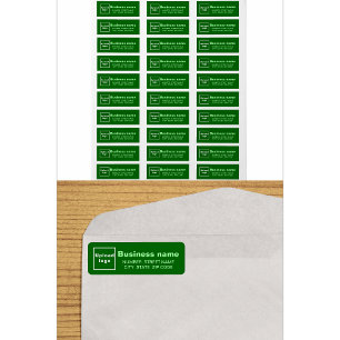 Green Business Return Address Labels
