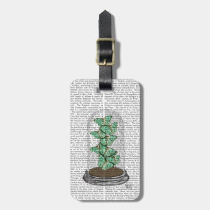 Green Butterflies in Bell Jar 2 Luggage Tag