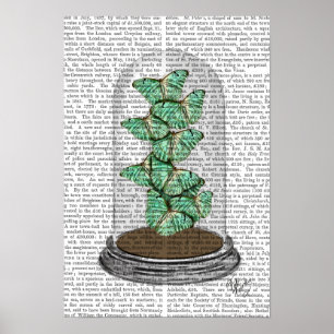 Green Butterflies in Bell Jar Poster
