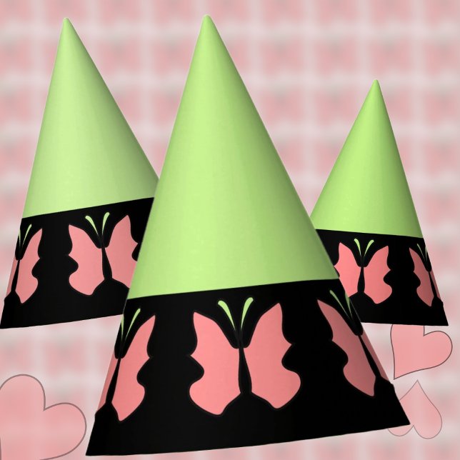 Green Butterfly Birthday Party Hat (Creator Uploaded)