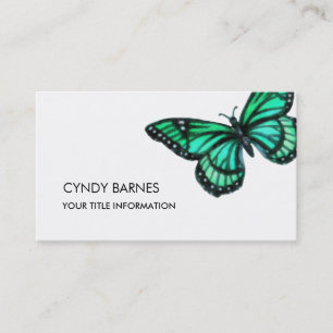 Green Butterfly Business Card