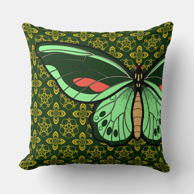 Green Butterfly Cushion (Front)