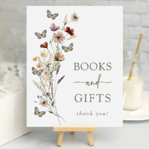 Green Butterfly Gifts Baby Shower Poster