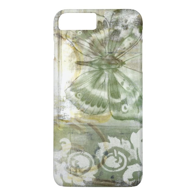 Green Butterfly Inset with Ironwork Gate Case-Mate iPhone Case (Back)