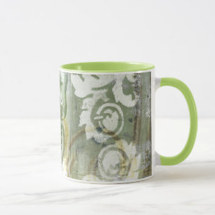 Green Butterfly Inset with Ironwork Gate Mug