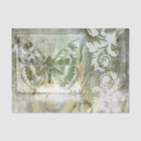 Green Butterfly Inset with Ironwork Gate