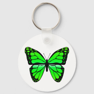 Green Butterfly Keychain