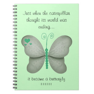Green Butterfly Notebook