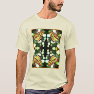 Green Butterfly Posing Abstract  T-Shirt
