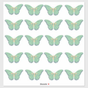 Green butterfly sticker : cut and use it