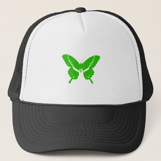 Green Butterfly Trucker Hat (Front)