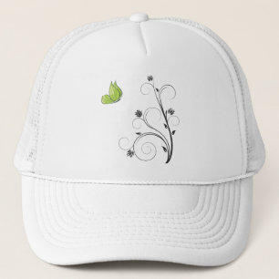 Green  Butterfly  Trucker Hat
