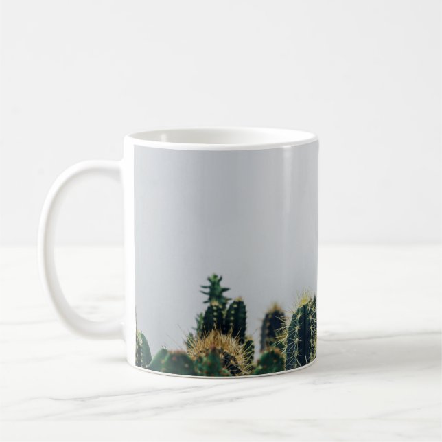 GREEN CACTI COFFEE MUG (Left)