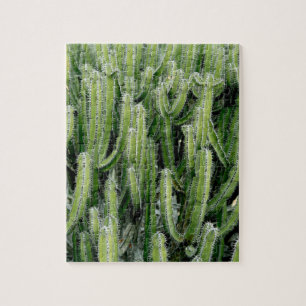 Green Cactus Cacti Plant Jigsaw Puzzle