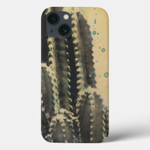 Green Cactus on Yellow Background iPhone 13 Case