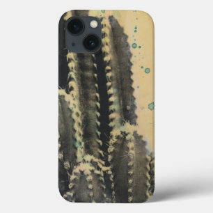 Green Cactus on Yellow Background iPhone 13 Case