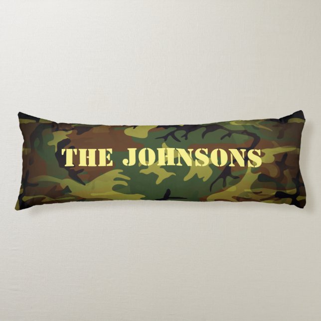Green Cammo Body Cushion (Front)