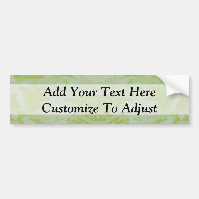 Green camo bumper sticker (Front)