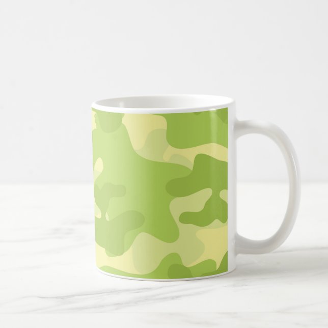 Green Camo Design Coffee Mug (Right)