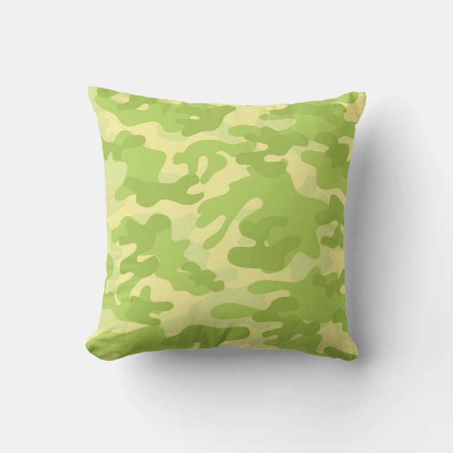 Green Camo Design Cushion (Front)