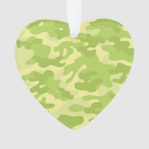Green Camo Design Ornament