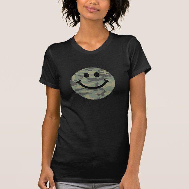 Green Camo Face T-Shirt (Front)