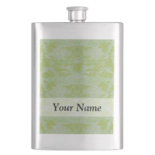 Green camo hip flask