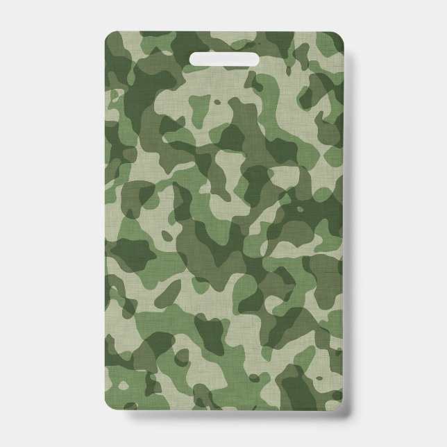 Green Camo ID Badge (Front)